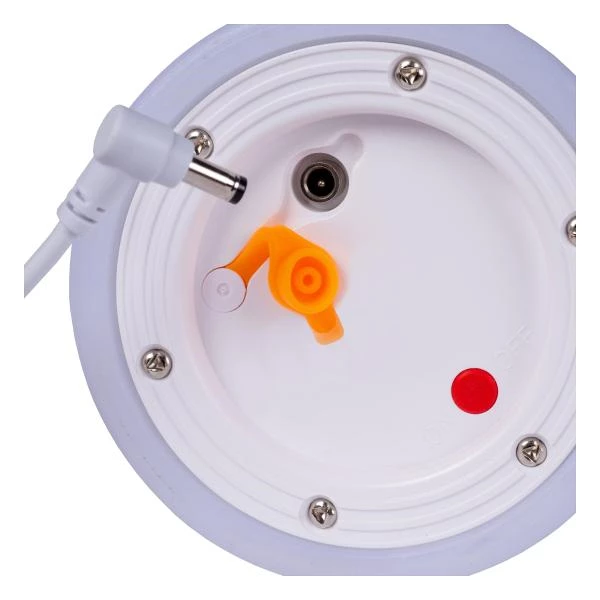 Lucide LITTLE JOE - Lampe de table Rechargeable Intérieur/Extérieur - Batterie/Piles - Ø 10 cm - LED Dim to warm - 1x0,3W 2800K/3200K - IP44 - Brun - détail 3